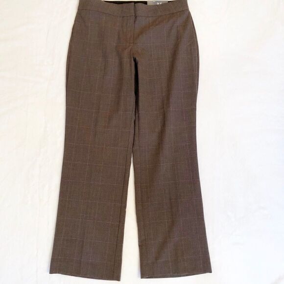JM COLLECTION PANTS curvy fit Brown 10P - Picture 1 of 5